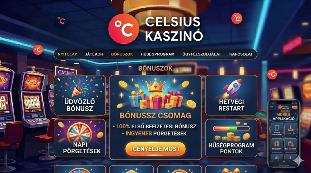 Celsius Casino bónusz ajánlatok